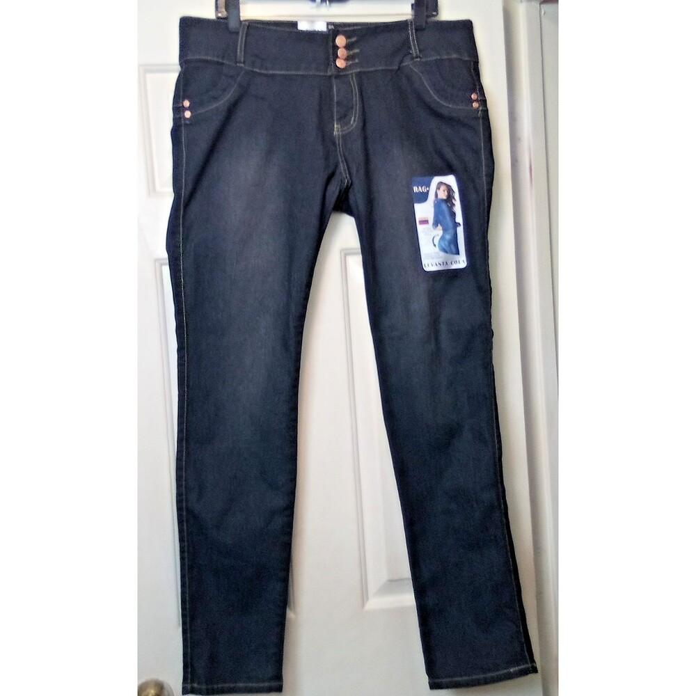 NWT RAG Levanta Cola Jeans Womens Juniors Size 13 Style RIV-J341 Brand New